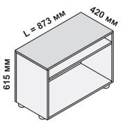 Шкаф стеллаж низкий 5-th Element 173178