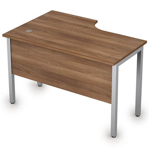 Стол криволинейный правый 120х80 см с экраном ЛДСП Стиль Alsav 2МД.144(прав)