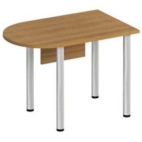 Стол полукруглый 104х67 см опоры МХ с экраном ДСП Формула СТ ФР 2114