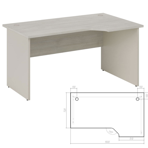 Стол эргономичный правый 150 см NLN363156