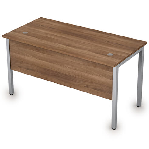 Стол прямой 140 см на металлокаркасе с экраном ЛДСП Стиль Alsav 2МД.109