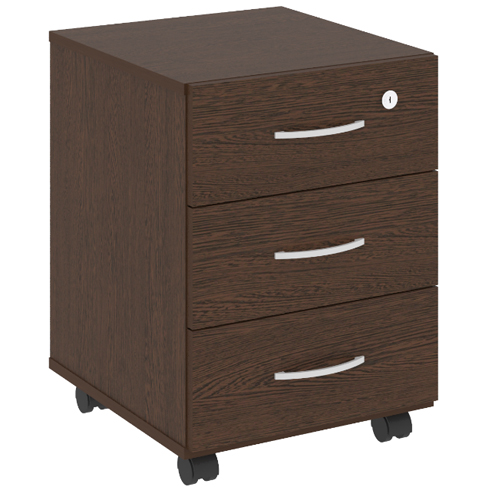 Тумба подкатная 3 ящика с замком В.ТМ-3