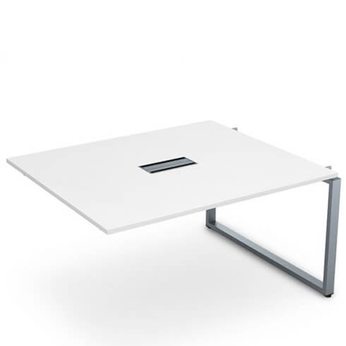 Средний модуль переговорного стола системы Бенч на 2 рабочих места 160х120 см.  СПГС-О.928 Gloss