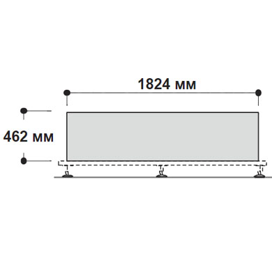 Задняя панель модульного шкафа 182,4 см Enosi Evo 156172