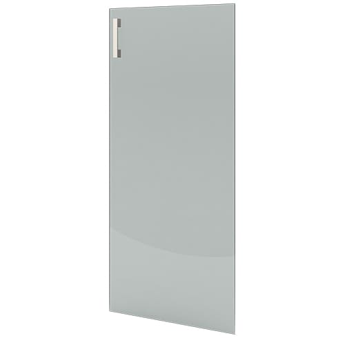 Прозрачная стеклянная дверь к узкому шкафу  Арго А-стл321 прозр + фурн