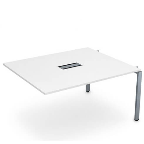 Средний модуль переговорного стола системы Бенч на 2 рабочих места 140х120 см.   СПГС-П.927 Gloss 
