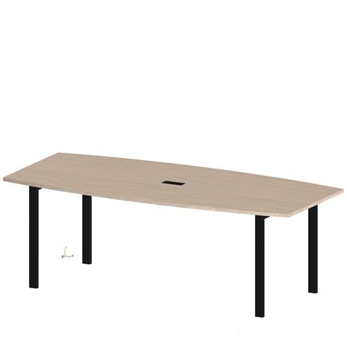 Стол переговоров 2,2м на мет. опорах* EVOLUTION EVL822/П/60*30