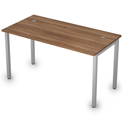 Стол прямой 140 см на металлокаркасе без экрана Стиль Alsav 2М.109