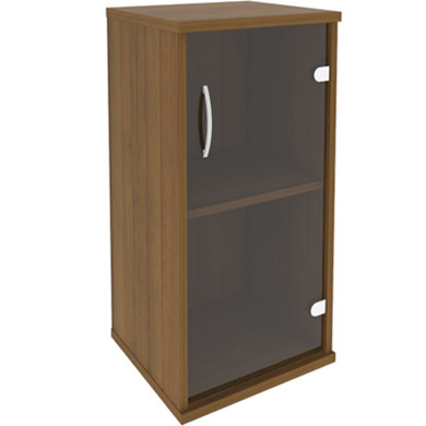 Шкаф узкий низкий закрытый со стеклом правый Riva А.СУ-3.2 Пр