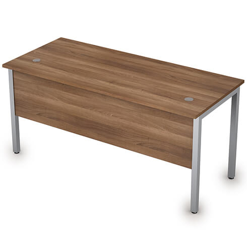 Стол прямой 160 см на металлокаркасе с экраном ЛДСП Стиль Alsav 2МД.104