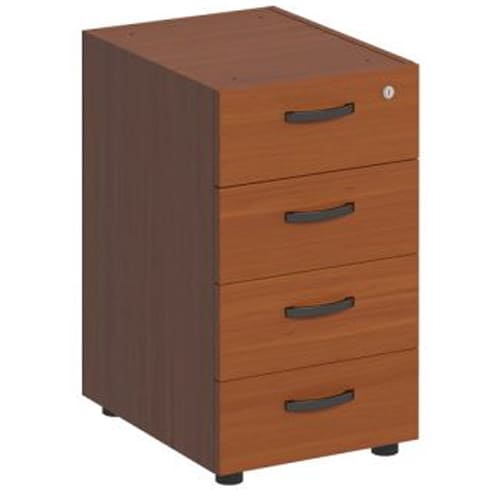 Тумба приставная 4-х ящичная без крышки с замком ДР 226 