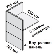 Модуль угловой левый 70 см 115370