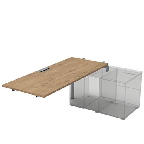 Средний модуль Линейной системы Бенч 160х70 см. 1 опора СТС.974