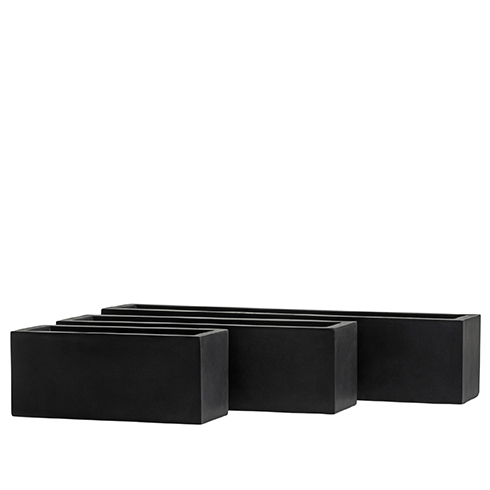 Кашпо ERGO Just узкий низкий прямоугольник 40 см