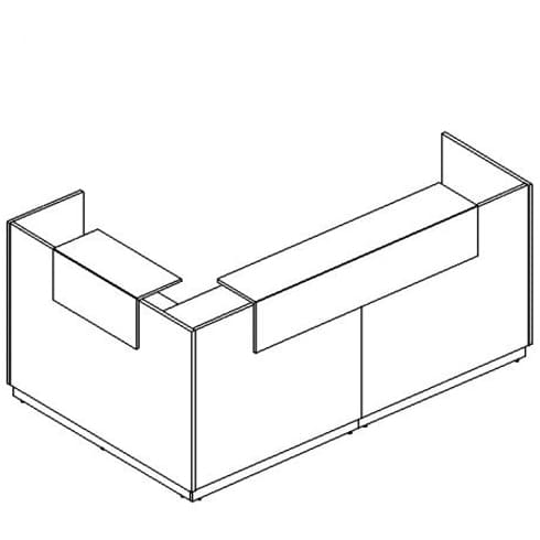Стойка ресепшен угловая правая А4 9874