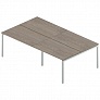 Двойная группа сдвоенных столов на металлокаркасе 280 см Rio Project RM-3(x4)+F-53