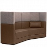 Офисный диван с двухярусной спинкой правый Элемент 2Б2