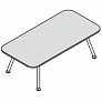 Столик кофейный прямоугольный 120 см 70`s Seventies 170136