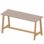Высокий стол для переговоров 210x80 см AWMH218