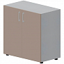 Шкаф низкий закрытый (ручки - алюминий) OMLS762