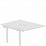 Приставной элемент на 2 рабочих места 138х156,6 см (2 металлических аутлета) Arena New UNN2TPL148