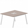 Составной стол на 2 рабочих места 118х156,6 см (металлические аутлеты)  Arena New ARN2TL128