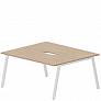 Составной стол на 2 рабочих места 158х156,6 см (2 эргономичных выреза)    Arena New ARN2TV168