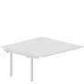 Приставной элемент на 2 рабочих места 158х156,6 см (4 громмета) UNN2TPG168