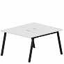 Составной стол на 2 рабочих места 118х156,6 см (металлические аутлеты)  Arena New ARN2TL128