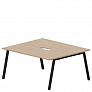 Составной стол на 2 рабочих места 158х136,6 см (2 эргономичных выреза)   ARN2TV167