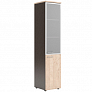 Шкаф узкий высокий комбинированный со стеклом в алюминиевой раме X ten XHC 42.7(L/R)