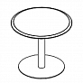 Стол для переговоров круглый на опоре-колонне МР 161