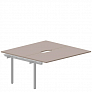 Приставной элемент на 2 рабочих места 158х156,6 см (2 эргономичных выреза) Arena New UNN2TPV168