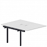 Приставной стол на 2 рабочих места 138х136,6 см (2 металлических аутлета) Арена (Arena) UNN2TPL147