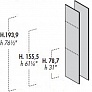 Комплект боковин для шкафов (2 шт.) 193,9 см E.O.S. 118 190