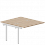 Приставной элемент на 2 рабочих места 118х156,6 см (4 громмета) UNN2TPG128