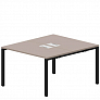Составной стол на 2 рабочих места 118 см (2 металлических аутлета) STN2TL127