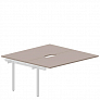 Приставной элемент на 2 рабочих места 158х156,6 см (2 эргономичных выреза) Arena New UNN2TPV168
