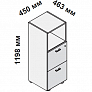 Шкаф с двумя ящиками для файлов с замком 5-th Element 114830
