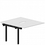 Приставной элемент на 2 рабочих места 118х136,6 см (2 эргономичных выреза) UNN2TPV127