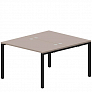 Составной стол на 2 рабочих места 118 см (4 громмета)  STN2TG128